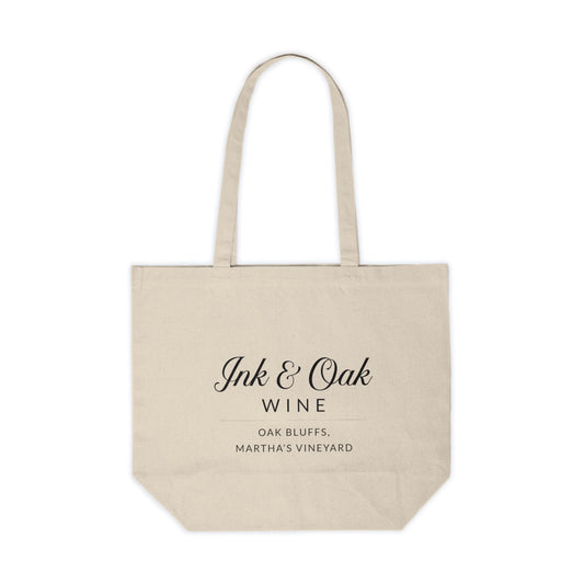 Ink & Oak Wine Canvas Shopping Tote