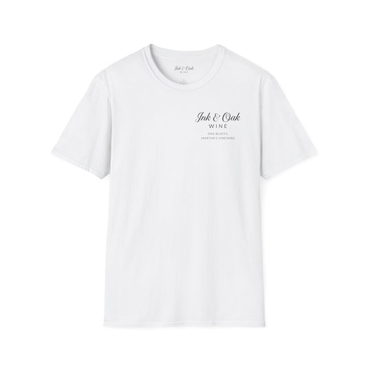 Ink & Oak Wine Unisex Softstyle T-Shirt - Celebrate Legacy & Joy